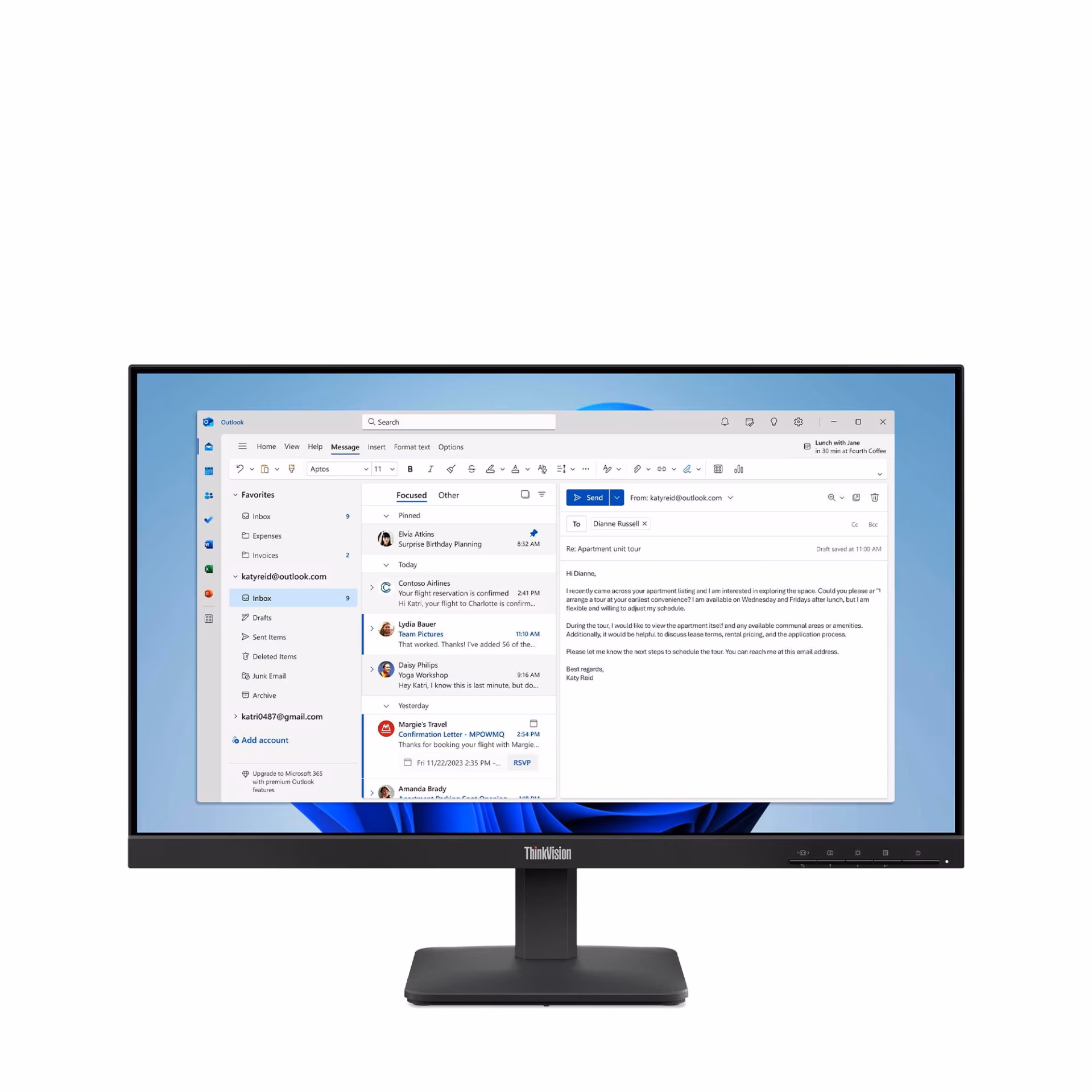 ThinkVision S24-4e 23.8'' 4 ms Full HD IPS 100 Hz Monitör 64B5KAT1TK