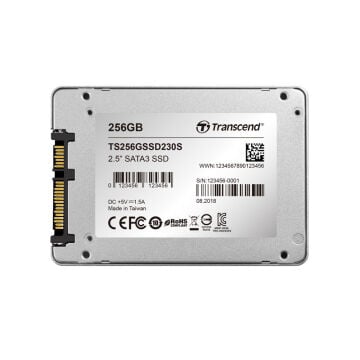 Transcend 230S 256GB 2.5 inç SATA III Notebook-Masaüstü SSD