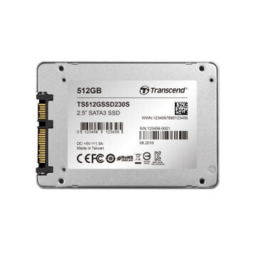 Transcend 230S 512GB 2.5 inç SATA III Notebook-Masaüstü SSD