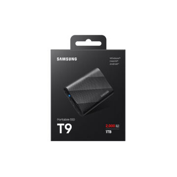 Samsung T9 1TB USB 3.2 Gen 2.2 Type C Mini Siyah Taşınabilir SSD