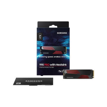 Samsung 990 PRO 4TB 22x80mm PCIe Gen 4.0 x4 NVMe M.2 Soğutuculu SSD