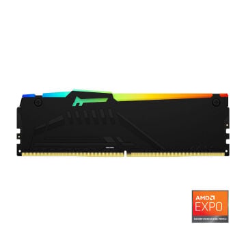 Kingston Beast RGB Expo 64GB DDR5 6400MHz CL32 Masaüstü Performans Ram Kit (2x32GB)