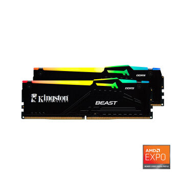 Kingston Beast RGB Expo 32GB DDR5 5600MHz CL36 Masaüstü Performans Ram Kit (2x16GB)