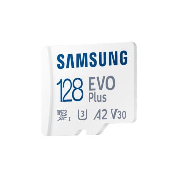 Samsung 128GB Evo Plus SDXC Class 3 (U3) UHS-I microSD Hafıza Kartı