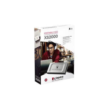 Kingston XS2000 4TB USB 3.2 Gen 2.2 Type C Mini Gri Taşınabilir SSD