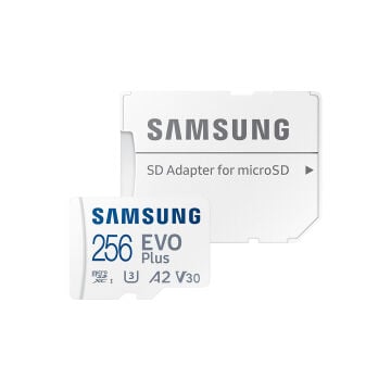 Samsung 256GB Evo Plus SDXC Class 3 (U3) UHS-I microSD Hafıza Kartı