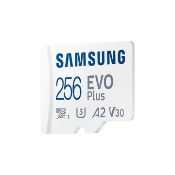Samsung 256GB Evo Plus SDXC Class 3 (U3) UHS-I microSD Hafıza Kartı