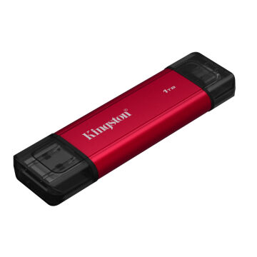 Kingston 1TB USB 3.2 Gen 2.2 Type C Mini Kırmızı Taşınabilir SSD