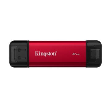 Kingston 2TB USB 3.2 Gen 2.2 Type C Mini Kırmızı Taşınabilir SSD