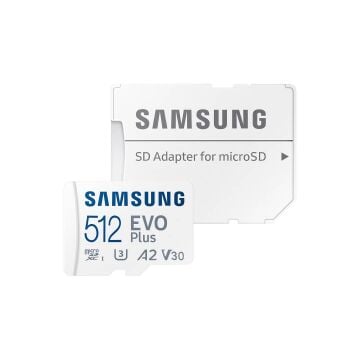 Samsung 512GB Evo Plus SDXC Class 3 (U3) UHS-I microSD Hafıza Kartı